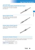 High Torque Type Ball Spline Models LBS, LBST, LBF, LBR and LBH - 6