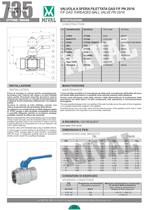 One piece ball valve full bore class 800-1