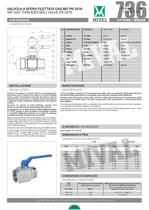 One piece ball valve full bore class 800-2
