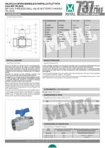 One piece ball valve full bore class 800-4