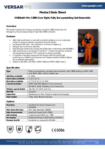 ONESuit® Pro CBRN