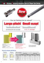 High Efficiency Finishing  Indexable Special Shape Tool Series GF1-2