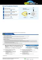 Indexable Special Shape Tool Series "GALLEA" GP1T type-6
