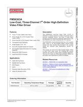 FMS6363A  Low Cost Three-Channel HD Video FIlter Driver - 1