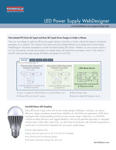 LED Power Supply WebDesigner Product Overview