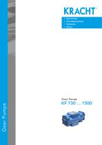 Gear pumps KF 730 ... 1500-1