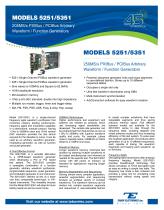 Model 5251/5351  250MS/s PXIBus/PCIBus Arbitrary Waveform Generator - 1