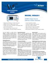 Model WS8251  250MHz Single-Channel Arbitrary Function Generator - 1