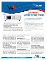 Model WX1284/WX2184 1.25GS/s or 2.3GS/s Four Channel Arbitrary Waveform Generator - 1