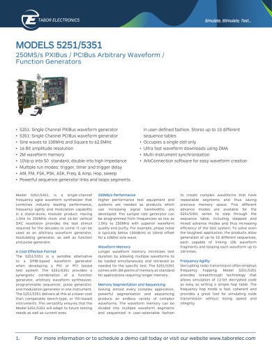 MODELS 5251/5351