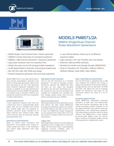 MODELS PM8571/2A