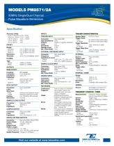 MODELS PM8571/2A 50MHz Single/Dual Channel Pulse Waveform Generators - 5