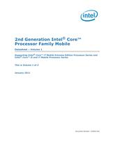 2nd Generation Intel® Core™ Processor Family Mobile Datasheet, Volume 1 - 1