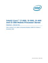 Intel® Core? i7-600/i5-500/i5-400/i3-300 Processor Series: Vol. 2 - 1