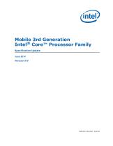 Mobile 3rd Generation Intel® Core? Processor Family Specification Update - 1