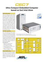 CEC7 Ultra Compact Embedded Computer based on fast Intel Atom - 1