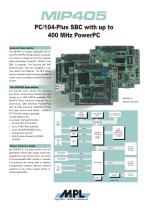 PC/104-Plus SBC with up to 400 MHz PowerPC - 1