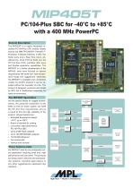 Robust PC/104-Plus PowerPC CPU board for extended temperature - 1