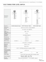 SC Series Tuning Fork Level Switch - 8