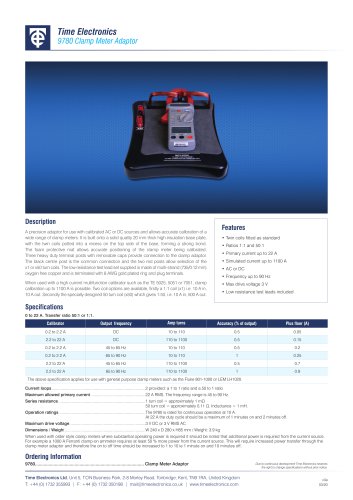 9780 Clamp Meter Adaptor