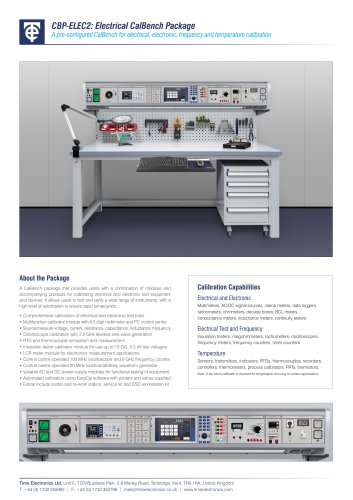 CBP-ELEC2: Electrical CalBench Package