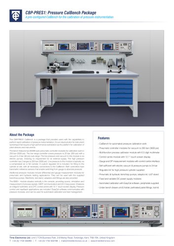 CBP-PRES1: Pressure Instrumentation CalBench Package