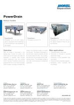 Power drain gravity belt thickener - 2