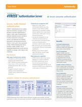 4TRESS Authentication Server   Secure, multi-channel customer authentication - 1