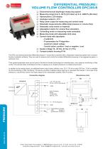 DIFFERENTIAL PRESSURE /  VOLUME FLOW CONTROLLER DPC200-R-3
