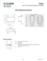 TS321CX5 Power Management Ics-Amplifier & Comparator-Amplifer-5