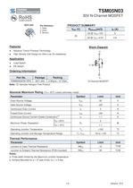 TSM05N03CW Discrete Devices-MOSFET-Single N-Channel-1