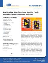 CS3001/02/11/12 Ultra-Low-Noise Operational Amplifier Family - 1