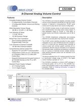 CS3308/18 High-Performance 8-Channel Analog Volume Control - 1