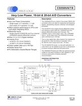CS5505/06/07/08 Low-Power, 16/20-Bit A/D Converters - 1