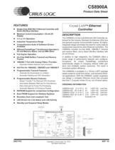 CS8900A Crystal LAN® 10Base-T Embedded Ethernet Controller - 1