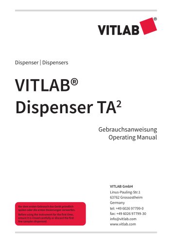  Dispenser TA&sup2;