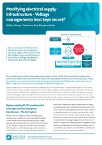 Voltage Management through MV supply_WPS_best practice series - 1