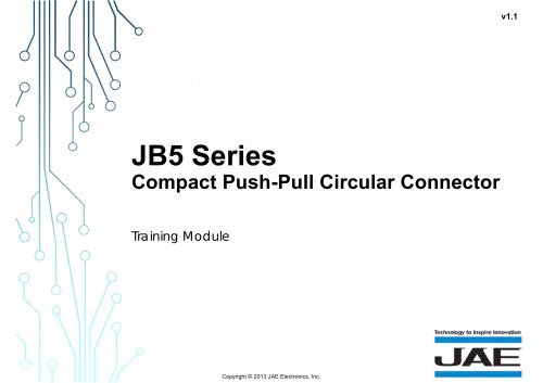 JB5 Series of Compact Push-Pull Circular Connectors