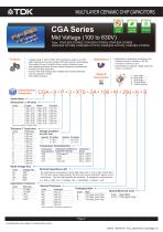 Multilayer Ceramic Chip Capacitor CGA Series Automotive Grade Mid Voltage (100 to 630V) - 3