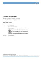 Thermal Print Heads BHF/BHP series - 1