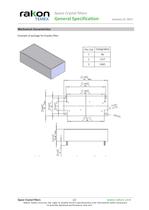 Space Crystal filters General Specification - 2