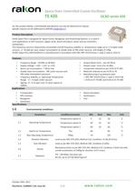 Space OCXO Plus TE420 OCXO Series 420 - 1