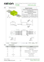 Space Voltage Controlled Crystal Oscillator TE200 VCXO Series 200 Spatial Flat Pack-3