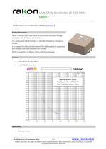 ULN SAW Oscillator OCSO for airborne applications SR F07@ 640 MHz - 1