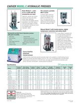 AUTO SERIES HYDRAULIC PRESSES - Carver Inc. - PDF Catalogs | Technical ...