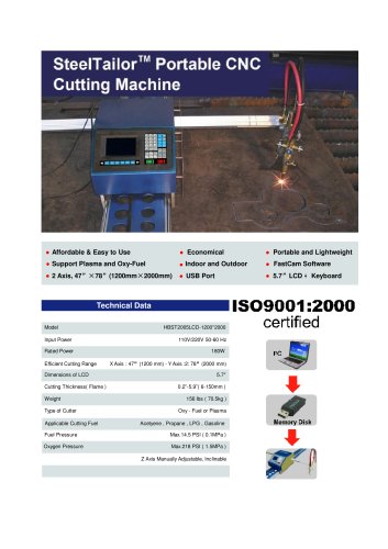 Portable CNC Cutting Machine for Plasma and Oxy-Fuel ---SteelTailor P