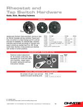 Rheostat and Tap Switch Hardware - 2