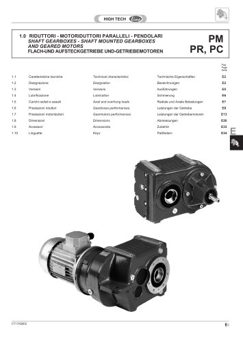 Shaft gearboxes - Shaft mounted gearboxes and geared motors