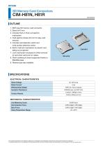 CIM-H81N, H81R SD Memory Card Connectors-1