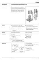 Thermostatic expansion valves for ammonia, type TEA - 2